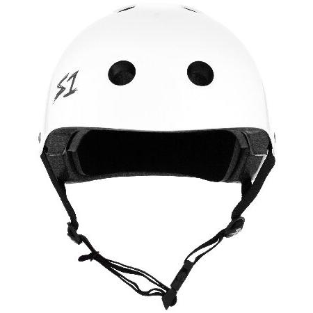 相場 S1 Lifer Helmet for Skateboarding， BMX， and Roller Skating - EPS Fusion Foam， CPSC ＆ ASTM Certified - White Gloss XXX-Large (23.5)