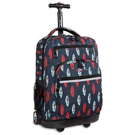 高評価の贈り物 J World New York Sundance Laptop Rolling Backpack, Indigo, One Size カジュアルスーツケース