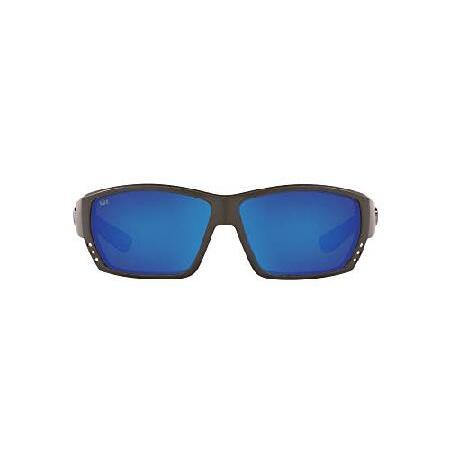 【正規販売店】 Tuna Men's Mar Del Costa Alley mm 62 Polarized-580G, Mirrored Blue Steel/Grey Matte Sunglasses, Rectangular Polarized 580G スポーツサングラス