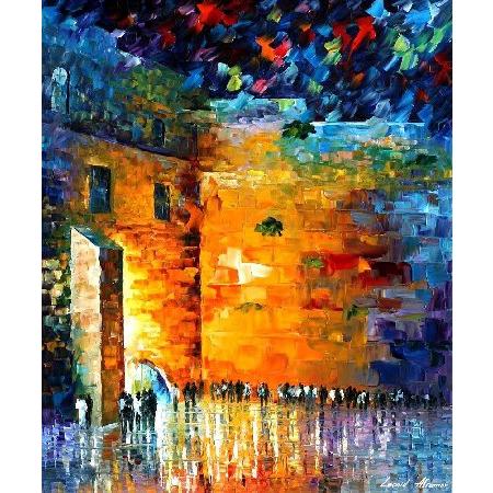 On Wall Canvas Jerusalem Leonid Afremov Painting Canvas Jewish Painting Art Wall By 2 Studio Wall Wailing Ts B07fcr5b55 ミルポート