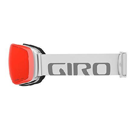 格安通販 Giro Agent 大人用スノーゴーグル - ホワイトワードマークストラップ 鮮やかなエンバー/鮮やかな赤外線レンズ付き (2021)