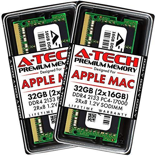 【未使用品】 A-Tech 32GB Upg Memory Unbuffered Non-ECC 1.2V CL15 260-Pin SO-DIMM PC4-17000 2133MHz DDR4 | Non-Retina inch 21.5 iMac 2017 for RAM (2x16GB) メモリー