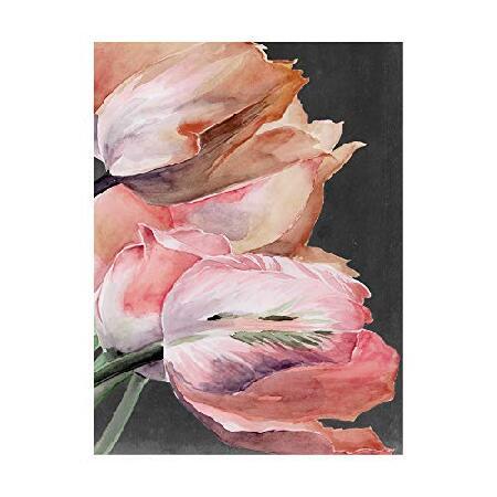 あなたの生活を豊かにする商品をご紹介しますTrademark Fine Art Pastel Parr0t Tulips IV by Jennifer Paxt0n Parker, 18x24, Multiple 141［並行輸入］