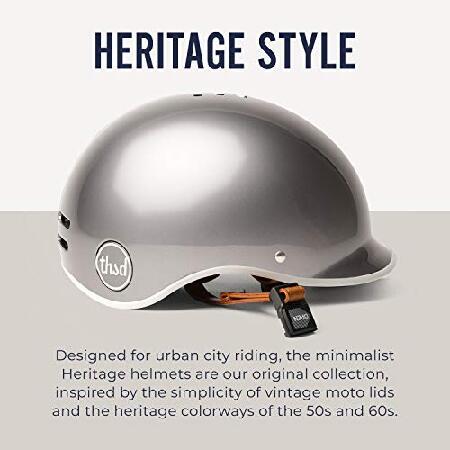 Thousand Bike Helmet Heritage Collection Polished Titanium, Large