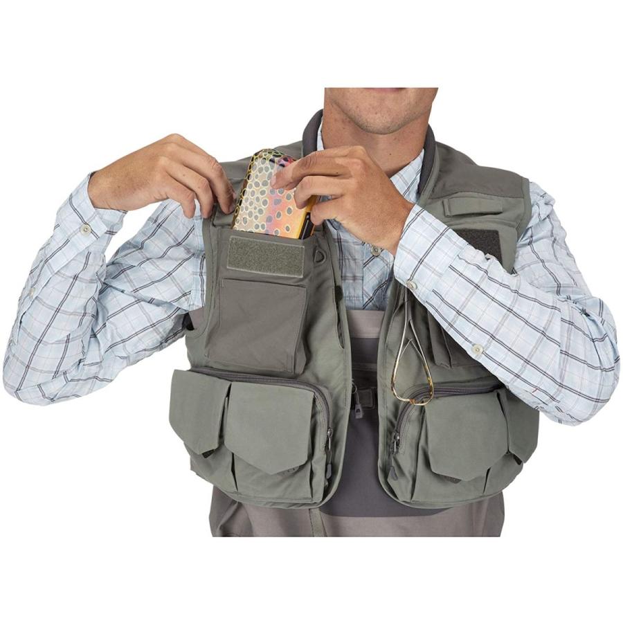 無料長期保証 Simms Freestone Fishing Vest 19 Pocket Sleeveless Vest Striker Grey S 日本最大級 Cih Dev Humbird Com