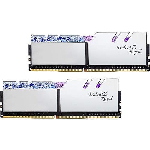 値頃 G.SKILL 64GB（2 x 32GB）Trident Z RoyalシリーズDDR4 SDRAM 2666MHz PC4-21300デスクトップメモリモデルF4-2666C18D-64GTRS メモリー