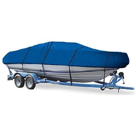【好評にて期間延長】 Blue Boat Cover for Sylvan Sportster/Super Sportster 16 All Years, Travel Storage Mooring モーターボート機材、備品