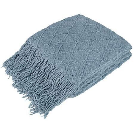 値引きする Knitted PAVILIA Throw Twin Warm Cozy Fuzzy Plush Lightweight Soft | Sofa Bed Couch for Tassels with Blanket Decorative | Fringe with Blanket 毛布、ブランケット