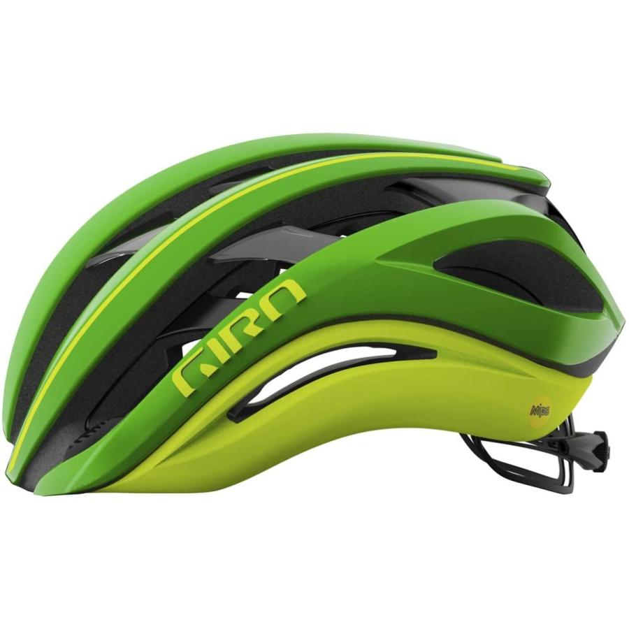 Giro Aether Spherical MIPS ロードバイクヘルメット マットグリーン/ハイライトイエロー(2021) Small(51-55cm) グローバルフィット｜mill-port｜02