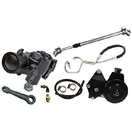 SOUTHWEST SPEED POWER STEERING CONVERSION KIT,COMPATIBLE WITH JEEP 76-86 CJ 4/6 CYLINDER,20:1 GEAR BOX,POWER STEERING PUMP & SMOG BRACKET,DU パワステベルト