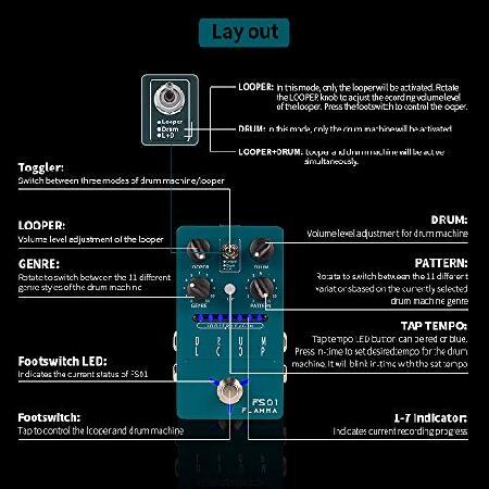 超格安価格FLAMMA FS01 ドラム フレーズ リズムDrum マシン ループ 20