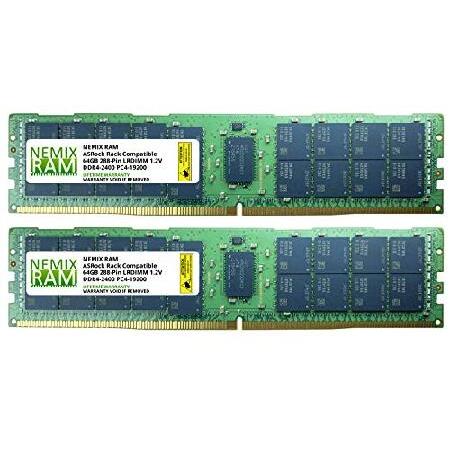 2021人気No.1の 64GB) x (2 Kit 128GB DDR4-2400 RAM NEMIX by Board EPYCD8-2T Rack ASRock for Memory Reduced Load ECC PC4-19200 メモリー