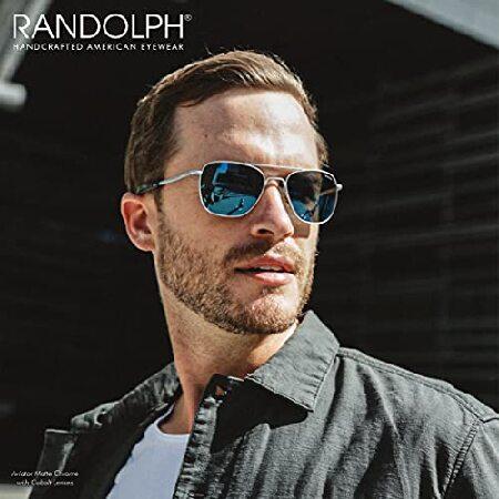 新作商品通販 Mens or Womens Aviator Sunglasses， Matte Chrome Finish， Classic， Polarized UV Protection by Randolph USA