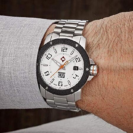 【推し】 LIV GX1-A Swiss Made Automatic (White with Black Numbers) 【LWH2209908158】(78975円)