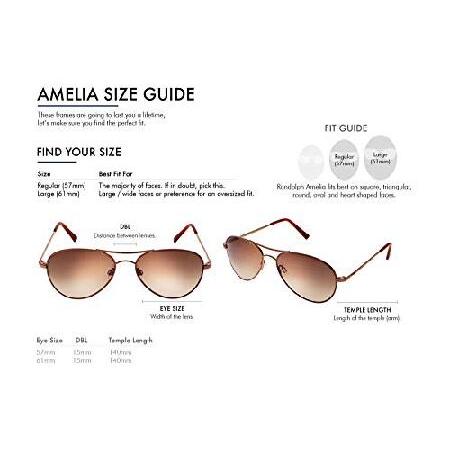 注文 Randolph USA | Amelia Aviator Authentic Sunglasses for Women Polarized 100% UV