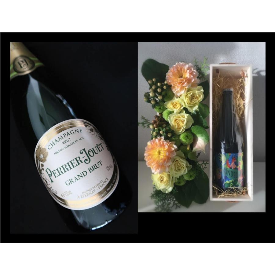ワンサイズ 初売り ワインとお花のセット オランジェマムペリエジュエ シャンパン 生花 生花ワンサイズ 11 656 Americanvalue Mx