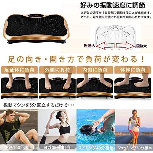 AORTD ブルブル振動マシン 3D振動 5種類のプログラムモード 振動調節99段階 振動マシーン 健康 静音マシン ぶるぶるマシン 室内運動器 2023最新版 赤い色