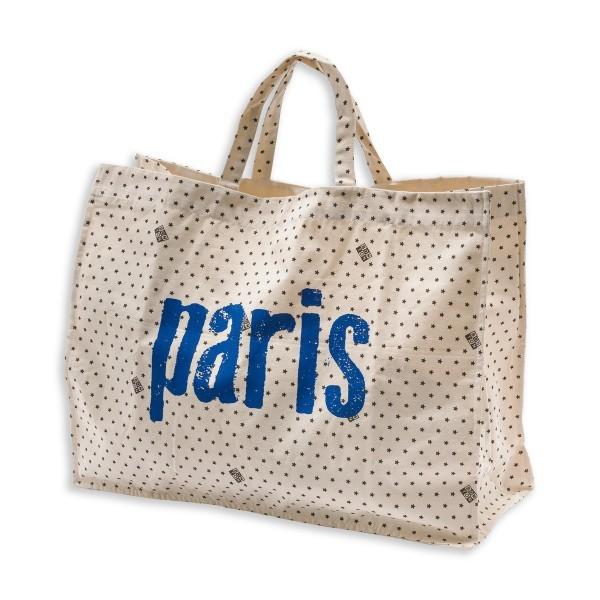 BONTON ブルー Paris ビッグ トートバッグ コットン フランス パリ キッズ 　 |  | 01