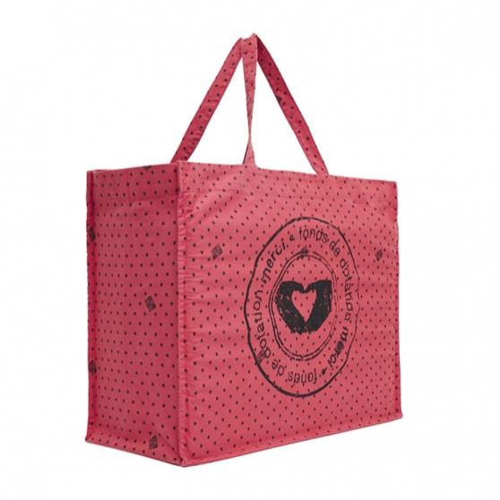 BONTON Paris ビッグ merci 基金 プリント ボントン トートバッグ ROSE