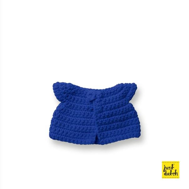 just Dutch あみぐるみ用 きせかえ用ドレス Blue Coat ロイヤルブルー アウトフィット オーガニックコットン ハンドメイド アート ぬいぐるみ |  | 01