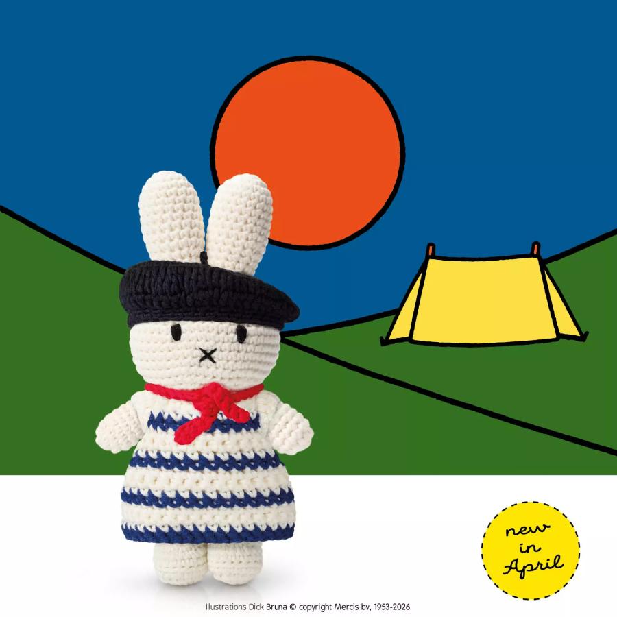 Just Dutch Miffy ミッフィー あみぐるみ オーガニックコットン フランス ハンドメイド 手編み カギ編み ぬいぐるみ ヨーロッパ雑貨 オランダ France outfit |  | 01