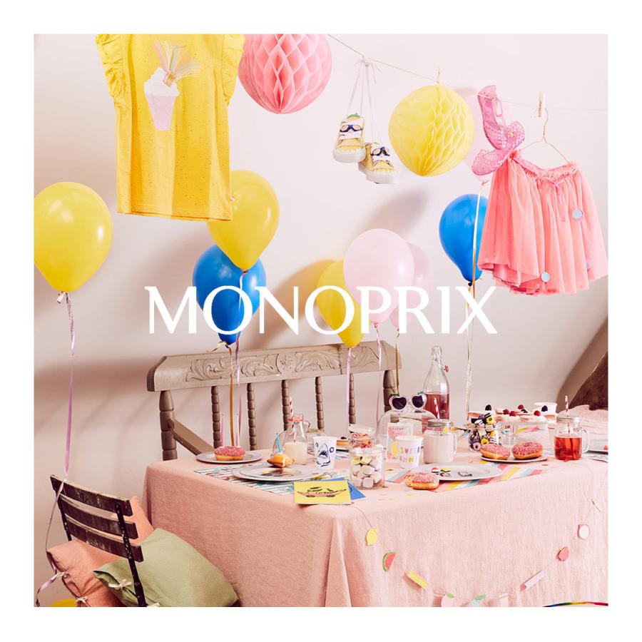 フランス ビリーブラッシュ コラボ チェリー コットン プリント ラグ カーペット Billieblush x Monoprix キッズルーム 子供部屋 さくらんぼ ピンク |  | 04
