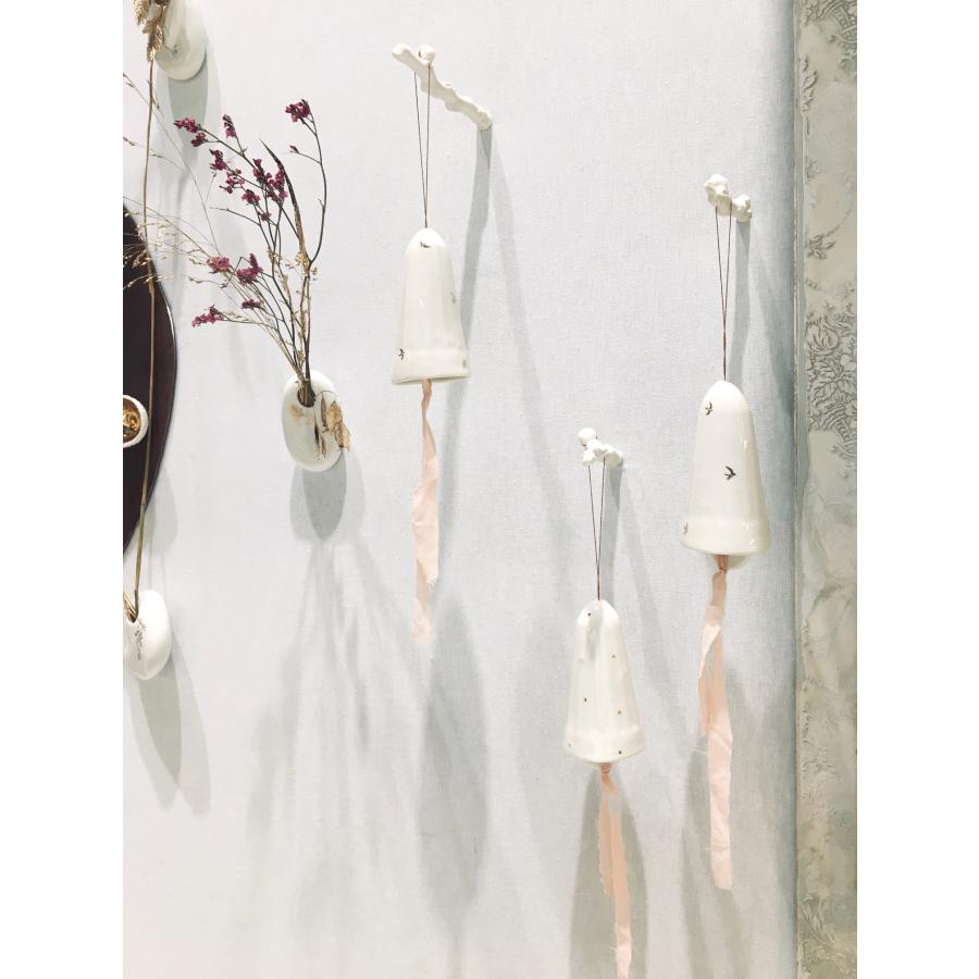 Myriam ait amar ceramics フレンチ 風鈴 陶器 フランス製 FURIN JAPONAIS ハンドメイド ウインドチャイム エナメル ゴールド ドット |  | 07