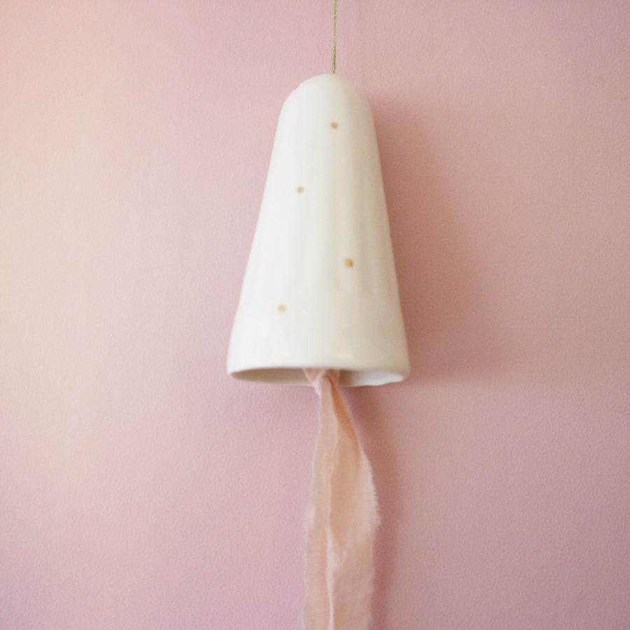 Myriam ait amar ceramics フレンチ 風鈴 陶器 フランス製 FURIN JAPONAIS ハンドメイド ウインドチャイム エナメル ゴールド ドット |  | 03