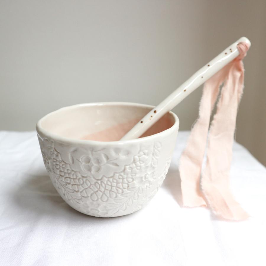 Myriam ait amar ceramics ALBERTINE Tasse バロック刺繍レース パウダーピンク カップ  フレンチ 磁器 フランス ハンドメイド インテリア |  | 08