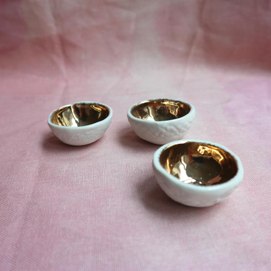 Myriam ait amar ceramics Coupelle XS Doree ゴールド ミニカップ  フレンチ 磁器 フランス ハンドメイド インテリア |  | 08