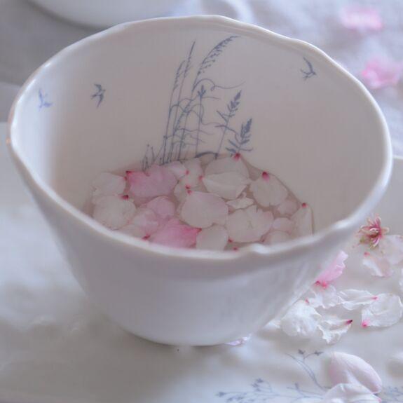 Myriam ait amar ceramics Bol Envolee FENOUIL ボウル 丼 ウイキョウ ツバメ ブルー フレンチ 磁器 フランス ハンドメイド インテリア | 