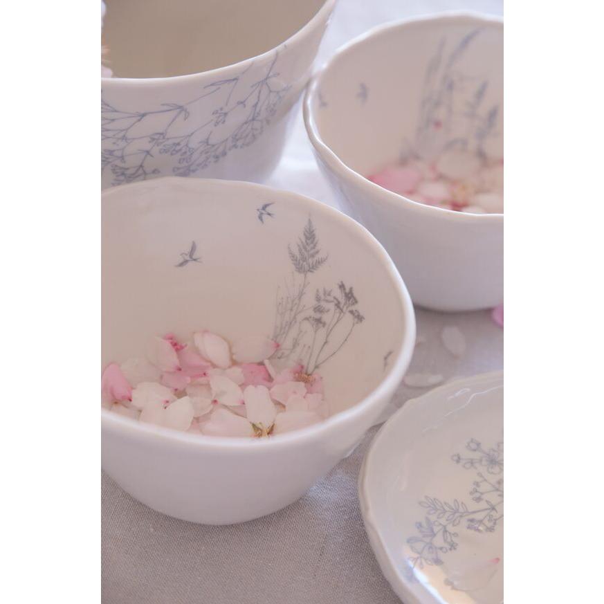 Myriam ait amar ceramics Bol Envolee FENOUIL フェンネル ボウル ブルー 丼 ウイキョウ  フレンチ 磁器 フランス ハンドメイド インテリア |  | 05