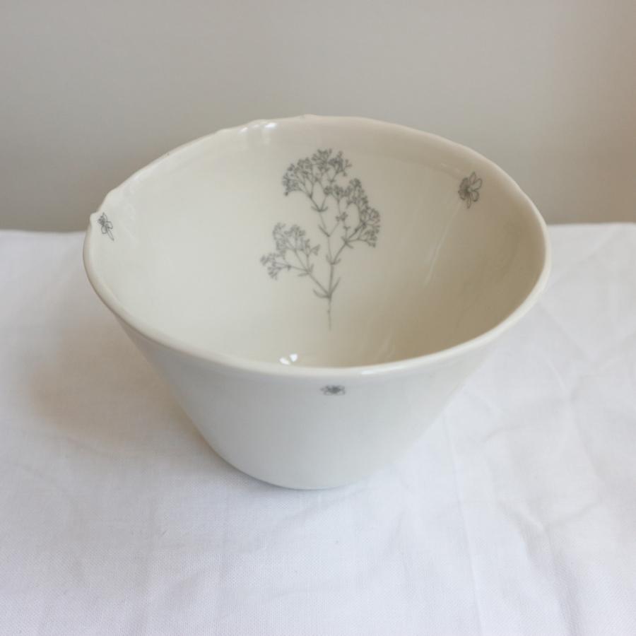 Myriam ait amar ceramics Bol Envolee FENOUIL フェンネル ボウル グレー 丼 ウイキョウ  フレンチ 磁器 フランス ハンドメイド インテリア |  | 02