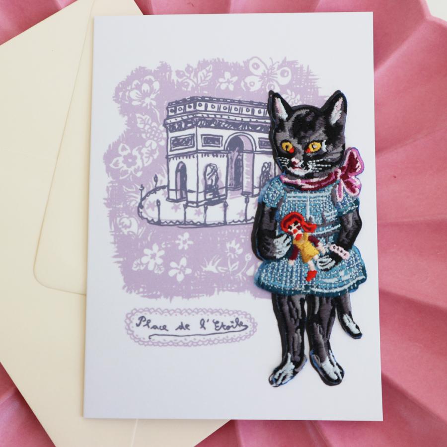 Nathalie Lete ナタリーレテ 刺繍 ワッペン グリーティングカード