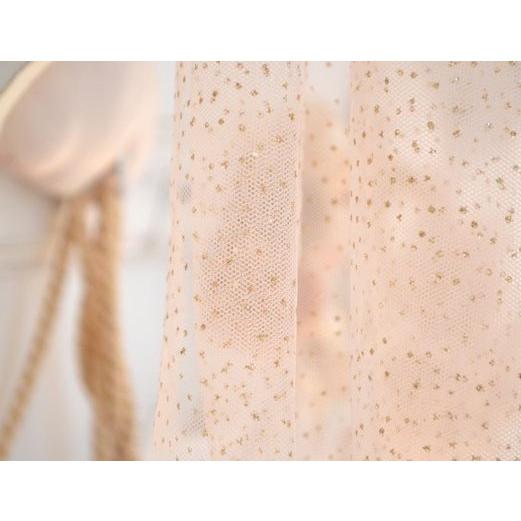 フランス Mouche Paris チュールカーテン サーモンピンク ゴールド ラメ 子供部屋 天蓋 間仕切 フェアリー ファンタジー デコレーション リボン インテリア Nsp2s4kvxv Milleclair 通販 Yahoo ショッピング