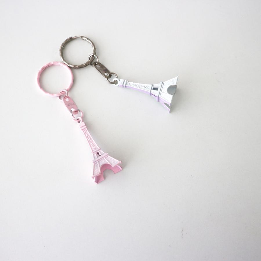 paris おみやげ エッフェル塔 パステルカラー キーホルダー キーリング  パリ フランス la tour eiffel パステルピンク　パープル　パステルブルー |  | 04
