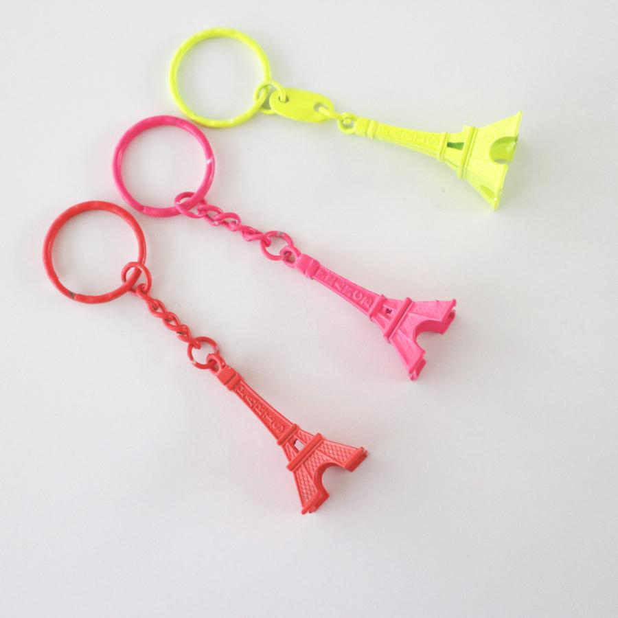 paris おみやげ エッフェル塔 ネオンカラー キーホルダー キーリング 蛍光カラー パリ フランス la tour eiffel ネオンピンク イエロー グリーン　オレンジ |  | 16