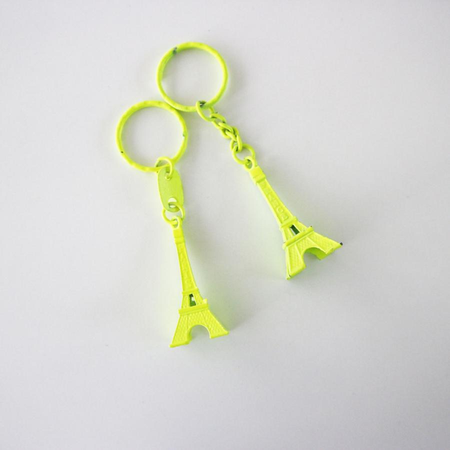 paris おみやげ エッフェル塔 ネオンカラー キーホルダー キーリング 蛍光カラー パリ フランス la tour eiffel ネオンピンク イエロー グリーン　オレンジ |  | 04