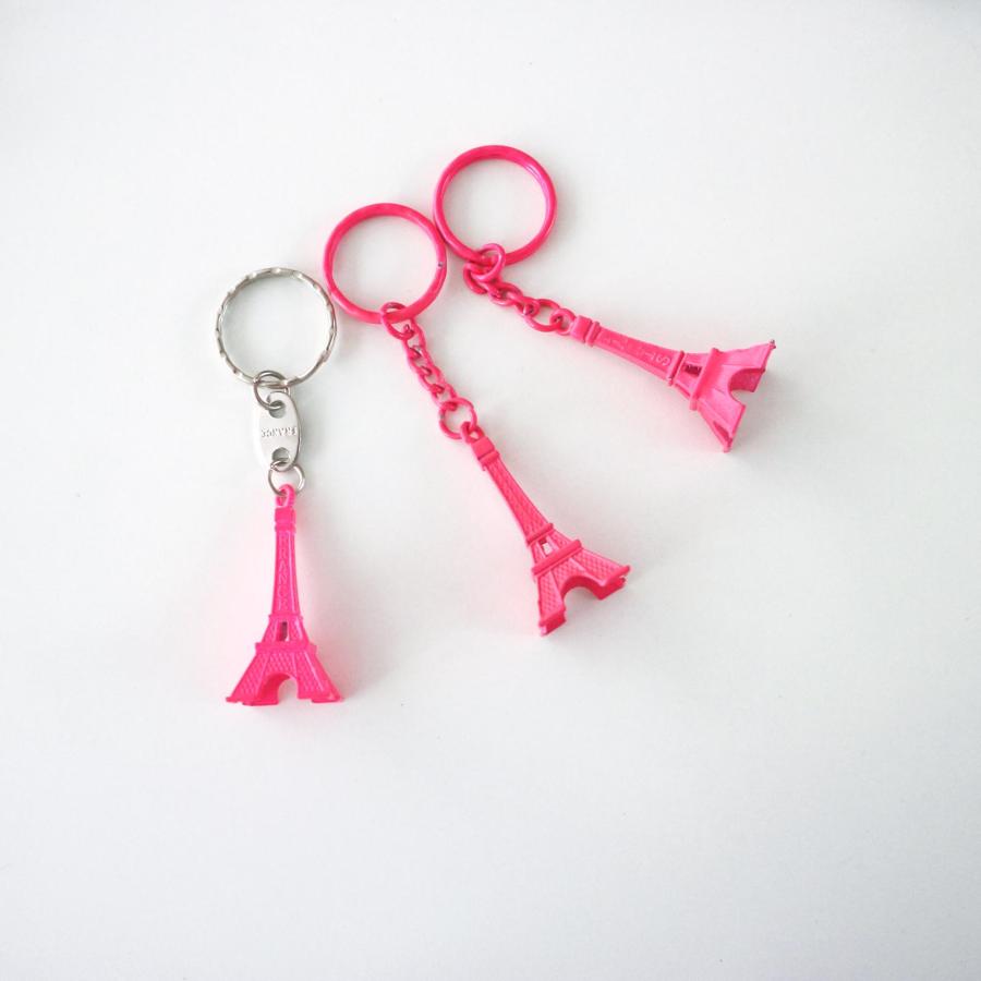 paris おみやげ エッフェル塔 ネオンカラー キーホルダー キーリング 蛍光カラー パリ フランス la tour eiffel ネオンピンク イエロー グリーン　オレンジ |  | 08