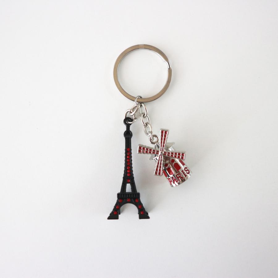 paris おみやげ エッフェル塔 ムーランルージュ  キーホルダー キーリング  パリ フランス la tour eiffel　Moulin Rouge | 