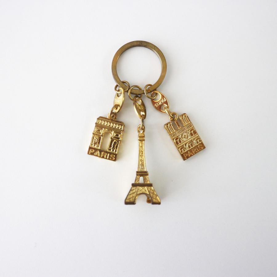 paris おみやげ パリモチーフ キーリング エッフェル塔 ノートルダム大聖堂 サクレクール寺院 チャーム キーリング キーホルダー パリ フランス | 