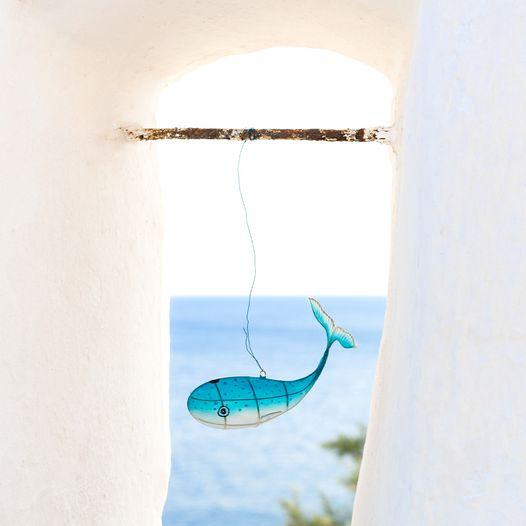 Petit Pan Paris  シルク くじら  オブジェ 竹細工 クジラ デコレーション インテリア プチパン プレゼント 18cm |  | 02