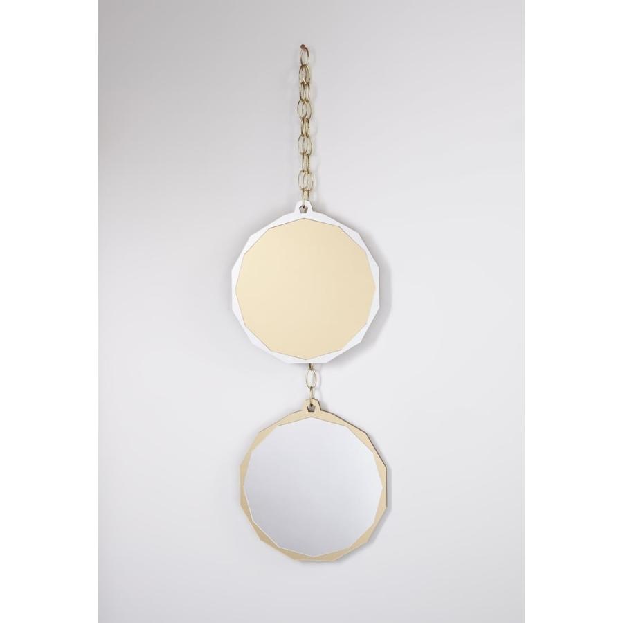 イギリス ウォールミラー DUO デュオ ゴールド&シルバー 2トーン チェーン Haidee Drew Design ハンドメイド アクリル 鏡 インテリア ダブル |  | 02