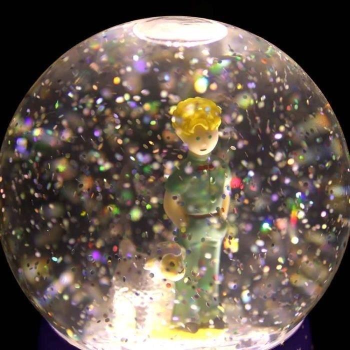 ミュージカル ガラス スノードーム ナイトライト 星の王子さま ミュージカル ガラス スノードーム ナイトライト 星の王子さま