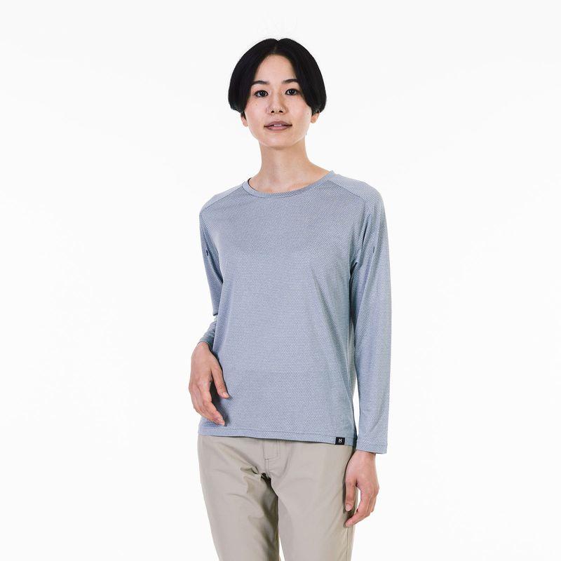 ミレー Millet ヘザー メッシュ クルー ロングスリーブ HEATHER MESH MIV01783 レディース｜millet-online｜07