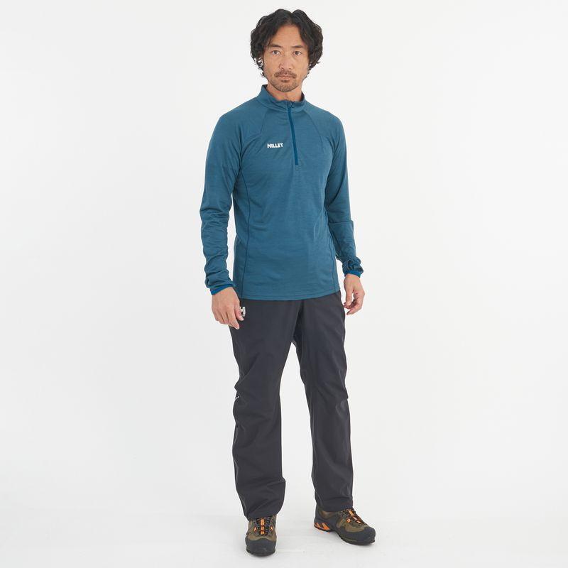 ミレー Millet ウビック ウール ジップ ロングスリーブ MIV03183 メンズ UBIC 長袖