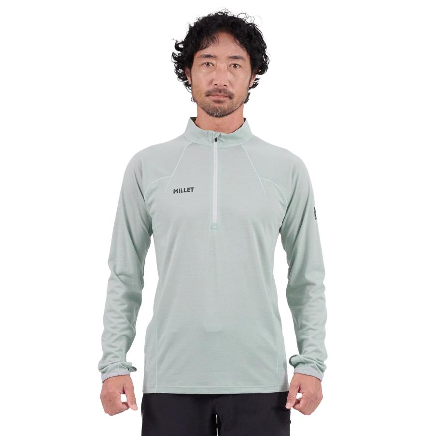 ミレー Millet ウビック ウール ジップ ロングスリーブ MIV03183 メンズ UBIC 長袖