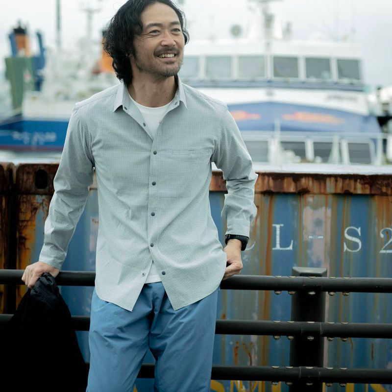 インセクト バリヤー チェックシャツ ロングスリーブ　MILLET MILLET ミレー Millet インセクト バリヤー チェックシャツ