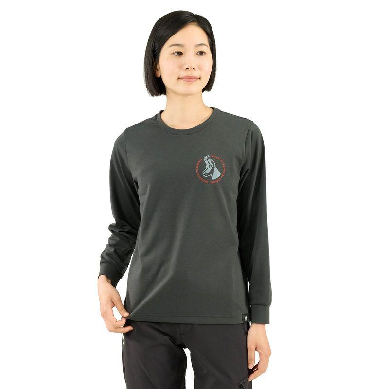 R.E.M. 米国製 '04 ロングスリーブ Tシャツ S グレー オフィシャル MILLET（ミレー） ゴート ロングスリーブ Tシャツ MIV03284 レディース