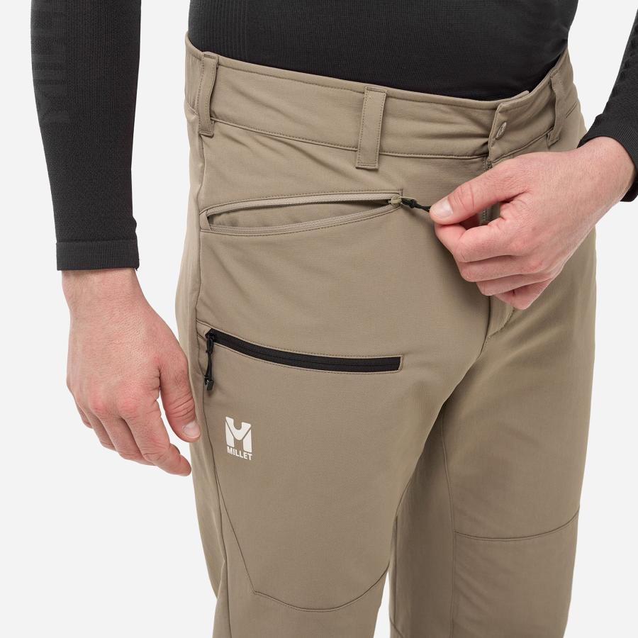 MILLET - 美品【Millet】軽量アウトドアベルト付きパンツ ベージュ MILLET（ミレー） アウトレット公式 オール アウトドア XCS200 パンツ